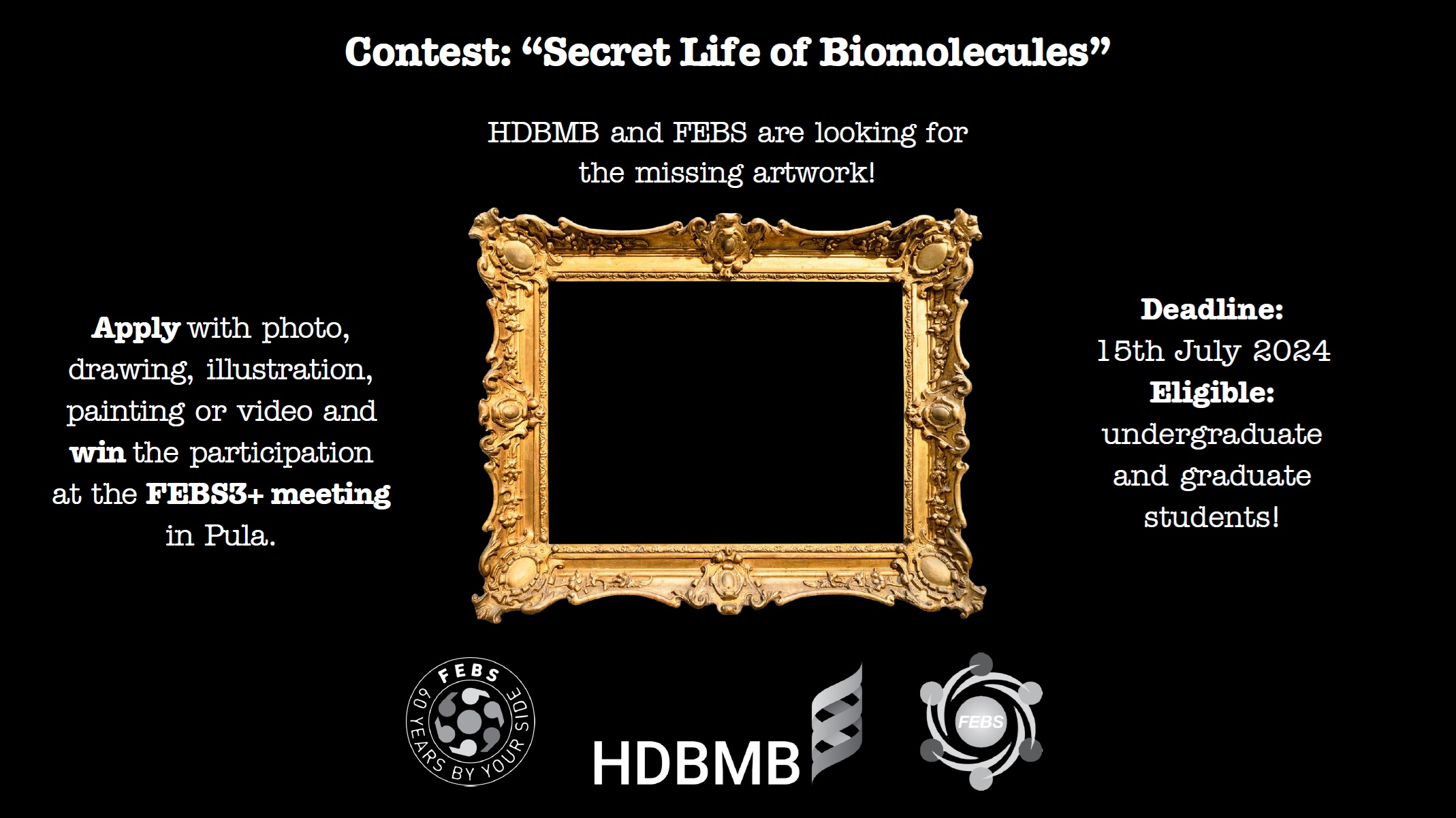 Poziv za sudjelovanje u umjetničkom natjecanju Tajni život biomolekula